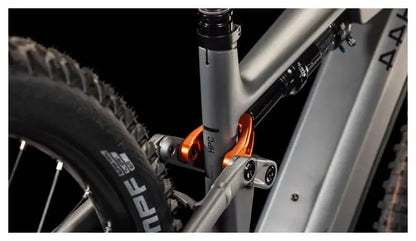 VTT Électrique Tout-Suspendu Cube Stereo Hybrid One44 HPC SLX 800 Shimano Deore XT 12V 800 Wh 29'' Gris Slab 2025 JARDINS LOISIRS