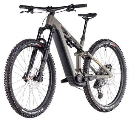 VTT Électrique Tout-Suspendu Cube Stereo Hybrid One44 HPC TM 800 Sram GX Eagle AXS 12V 800 Wh 29'' Vert Dusty Olive 2025 JARDINS LOISIRS