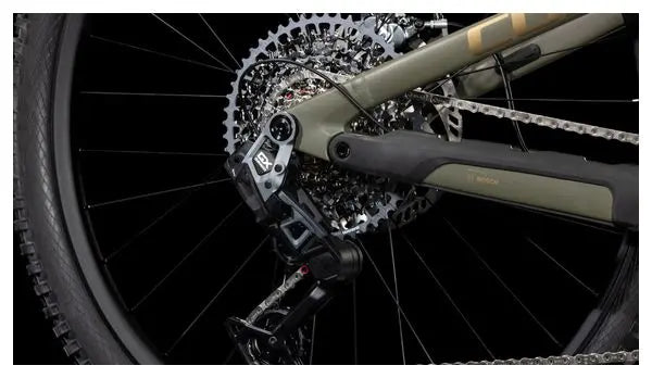 VTT Électrique Tout-Suspendu Cube Stereo Hybrid One44 HPC TM 800 Sram GX Eagle AXS 12V 800 Wh 29'' Vert Dusty Olive 2025 JARDINS LOISIRS