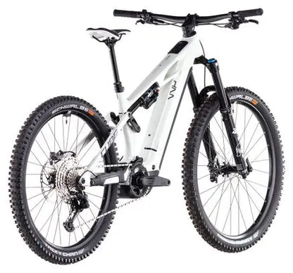 VTT Électrique Tout-Suspendu Cube Stereo Hybrid One77 HPC SLX 800 Shimano Deore XT 12V 800 Wh 29''/27.5'' Beige Desert Stone Vert 2025 JARDINS LOISIRS