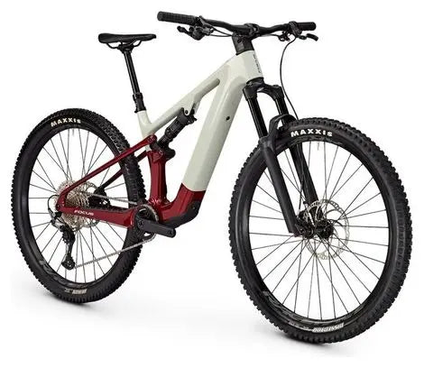 VTT Électrique Tout-Suspendu Focus VAM² SL 8.7 Shimano Deore 12V 430Wh 29'' Gris Rouge 2025 JARDINS LOISIRS