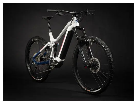 VTT Électrique Tout-Suspendu Haibike AllMtn 7 Shimano SLX 12V 720 Wh 29/27.5'' Gris Bleu 2024 JARDINS LOISIRS
