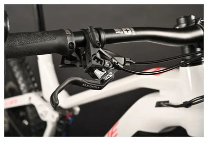 VTT Électrique Tout-Suspendu Haibike AllMtn 7 Shimano SLX 12V 720 Wh 29/27.5'' Gris Bleu 2024 JARDINS LOISIRS