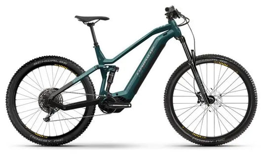 VTT Électrique Tout-Suspendu Haibike AllTrail 5 29'' / 27.5'' Sram NX 11v 720 Wh Ocean / Noir 2024 JARDINS LOISIRS