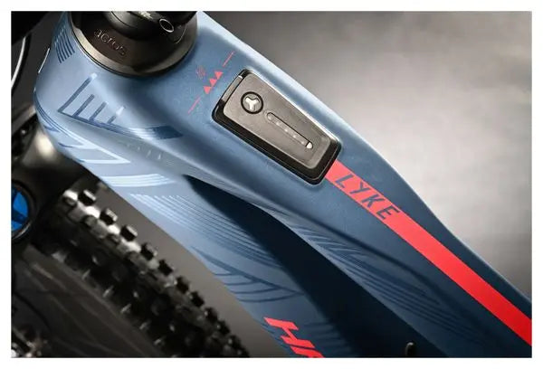 VTT Électrique Tout-Suspendu Haibike Lyke CF 11 Sram GX 12V 430Wh 29'' Bleu Rouge 2024 JARDINS LOISIRS