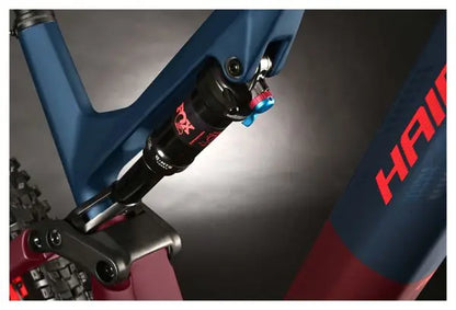 VTT Électrique Tout-Suspendu Haibike Lyke CF 11 Sram GX 12V 430Wh 29'' Bleu Rouge 2024 JARDINS LOISIRS