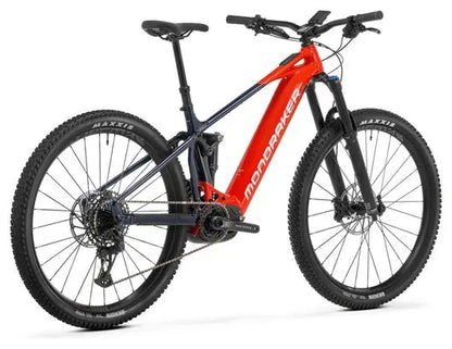 VTT Électrique Tout-Suspendu Mondraker Chaser R Sram GX/SX 12V 750Wh 29'' Rouge Bleu 2025 JARDINS LOISIRS