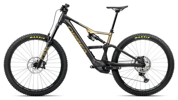 VTT Électrique Tout-Suspendu Orbea Rise LT H10 Shimano Deore XT/SLX 12V 630 Wh 29'' Noir Diamond Vert Splash Olive 2025 JARDINS LOISIRS