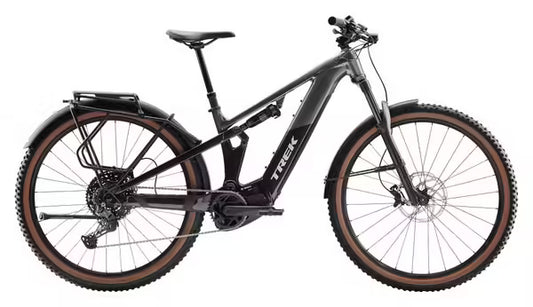 VTT Électrique Tout-Suspendu Trek Powerfly+ FS 4 EQ Shimano Cues 10V 600Wh 29'' Gris/Noir Gén. 4 JARDINS LOISIRS