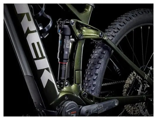 VTT Électrique Tout-Suspendu Trek Rail 9.5 Shimano Deore 12V 750 Wh 29'' Vert Olive Gén 4 JARDINS LOISIRS