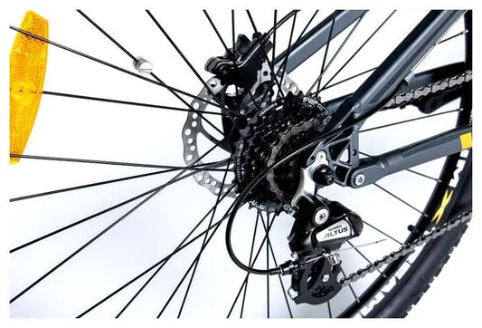 VTT Electrique VAE  EMTB-29  Moteur Central  Full Suspension    SHIMANO ALTUS 8 Vitesses et Freins a disque Hydraulique  Batterie Intégrée  Ion Lithium 48V 13Ah JARDINS LOISIRS