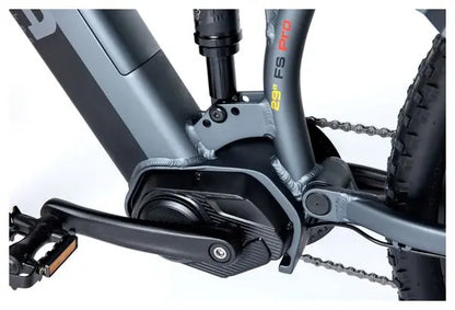 VTT Electrique VAE  EMTB-29  Moteur Central  Full Suspension    SHIMANO ALTUS 8 Vitesses et Freins a disque Hydraulique  Batterie Intégrée  Ion Lithium 48V 13Ah JARDINS LOISIRS