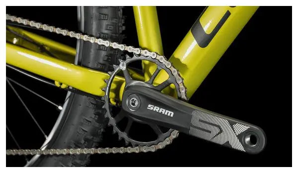 VTT Semi-Rigide Cube Analog Sram SX Eagle 12V 29'' Vert Jaune Lime JARDINS LOISIRS