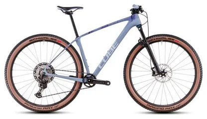 VTT Semi-Rigide Cube Reaction C:62 Race Shimano Deore XT 12V 29'' Bleu Pigeon Art 2025 JARDINS LOISIRS