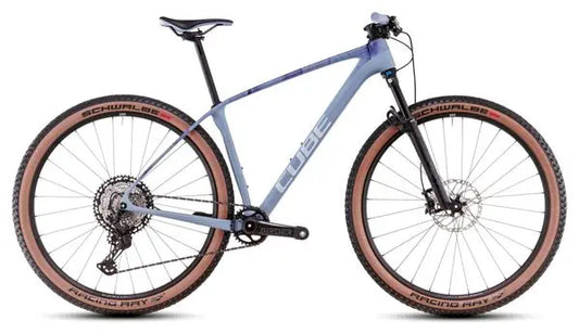 VTT Semi-Rigide Cube Reaction C:62 Race Shimano Deore XT 12V 29'' Bleu Pigeon Art 2025 JARDINS LOISIRS