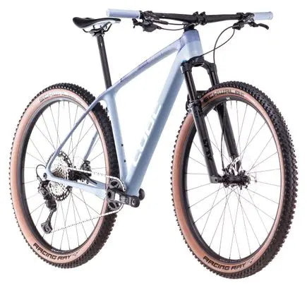 VTT Semi-Rigide Cube Reaction C:62 Race Shimano Deore XT 12V 29'' Bleu Pigeon Art 2025 JARDINS LOISIRS