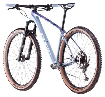 VTT Semi-Rigide Cube Reaction C:62 Race Shimano Deore XT 12V 29'' Bleu Pigeon Art 2025 JARDINS LOISIRS