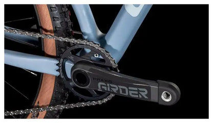 VTT Semi-Rigide Cube Reaction C:62 Race Shimano Deore XT 12V 29'' Bleu Pigeon Art 2025 JARDINS LOISIRS