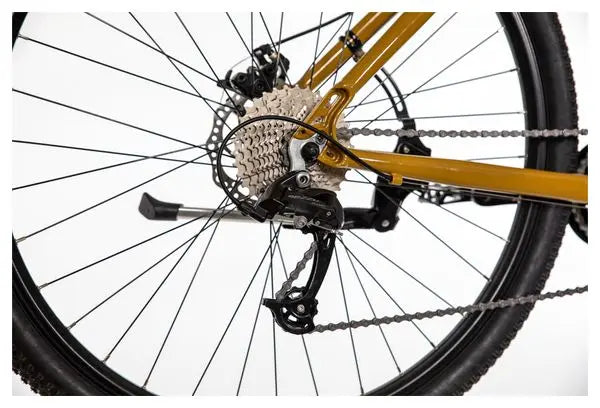 VTT Tandem Semi-Rigide Fluide MicroShift Mezzo 3x10V 29'' Jaune Sable JARDINS LOISIRS