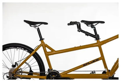 VTT Tandem Semi-Rigide Fluide MicroShift Mezzo 3x10V 29'' Jaune Sable JARDINS LOISIRS