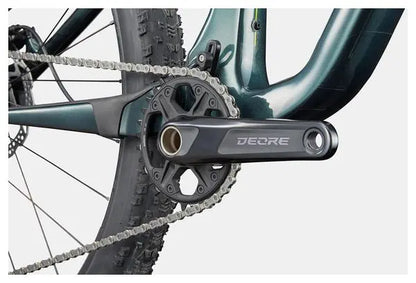 VTT Tout-Suspendu Cannondale Scalpel 3 Carbon 29'' Shimano Deore/XT 12V Gris/Vert JARDINS LOISIRS