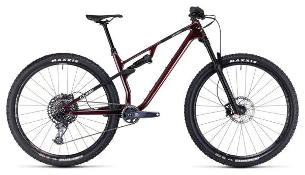 VTT Tout-Suspendu Cube AMS One11 C:68X Pro 29 Sram GX Eagle 12V 29'' Rouge Liquid Carbon JARDINS LOISIRS