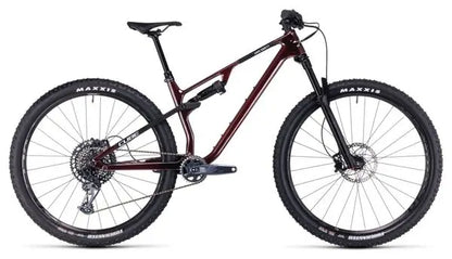 VTT Tout-Suspendu Cube AMS One11 C:68X Pro 29 Sram GX Eagle 12V 29'' Rouge Liquid Carbon JARDINS LOISIRS