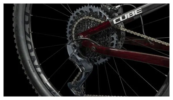 VTT Tout-Suspendu Cube AMS One11 C:68X Pro 29 Sram GX Eagle 12V 29'' Rouge Liquid Carbon JARDINS LOISIRS