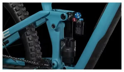 VTT Tout-Suspendu Cube Stereo One55 C:62 SLX Shimano XT 12V 29'' Bleu Bondi JARDINS LOISIRS