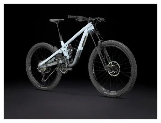 VTT Tout Suspendu Trek Slash 8 Shimano XT 12V 29/27.5'' Gris Perle Gén 6 JARDINS LOISIRS