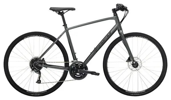 Vélo Fitness Trek FX 2 Disc Shimano Acera/Altus 9V 700 mm Gris Lithium JARDINS LOISIRS