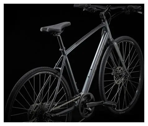 Vélo Fitness Trek FX 2 Disc Shimano Acera/Altus 9V 700 mm Gris Lithium JARDINS LOISIRS