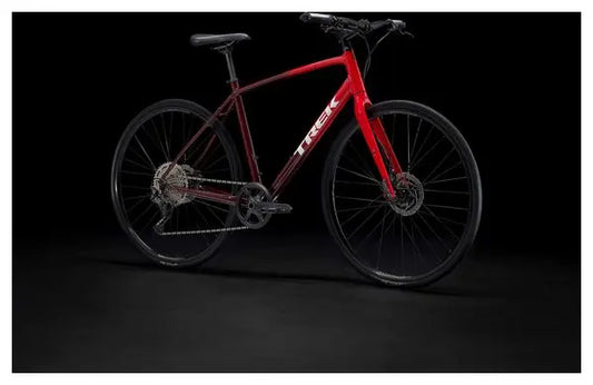 Vélo Fitness Trek FX 3 Disc Shimano Deore 10V 700 mm Rouge Viper JARDINS LOISIRS