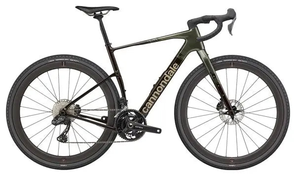 Vélo de Gravel Cannondale Topstone Carbon LTD Shimano GRX Di2 12V 700 mm Marron/Vert JARDINS LOISIRS