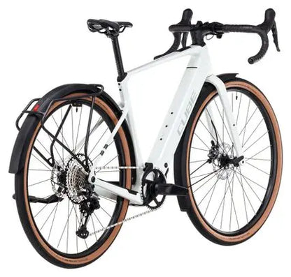 Vélo de Gravel Électrique Cube Nuroad Hybrid C:62 Race FE 400X Shimano GRX 12V 400 Wh 700 mm Gris Vert Desertstone 2025 JARDINS LOISIRS