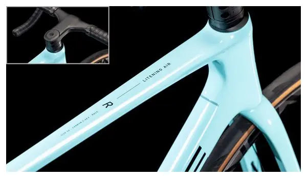 Vélo de Route Cube Litening Air C:68X Race Shimano Ultegra Di2 12V 700 mm Turquoise Dazzle 2025 JARDINS LOISIRS