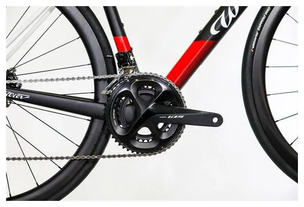 Vélo de Route Wilier Triestina Garda Disc Shimano 105 11V 700 mm Noir/Rouge JARDINS LOISIRS