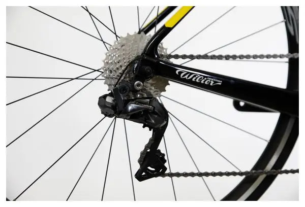 Vélo de Route Wilier Triestina Garda Rim Shimano Ultegra Di2 11V 700 mm Noir Bleu Astana JARDINS LOISIRS