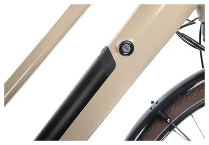 Vélo de Ville Électrique Bicyklet Camille Shimano Acera/Altus 8V 504 Wh 700 mm Beige Ivoire JARDINS LOISIRS