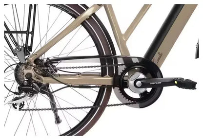Vélo de Ville Électrique Bicyklet Camille Shimano Acera/Altus 8V 504 Wh 700 mm Beige Ivoire JARDINS LOISIRS
