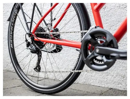 Vélo de Ville Trek FX 2 Disc Equipped Stagger Shimano Acera/Altus 9V 700 mm Rouge 2023 JARDINS LOISIRS