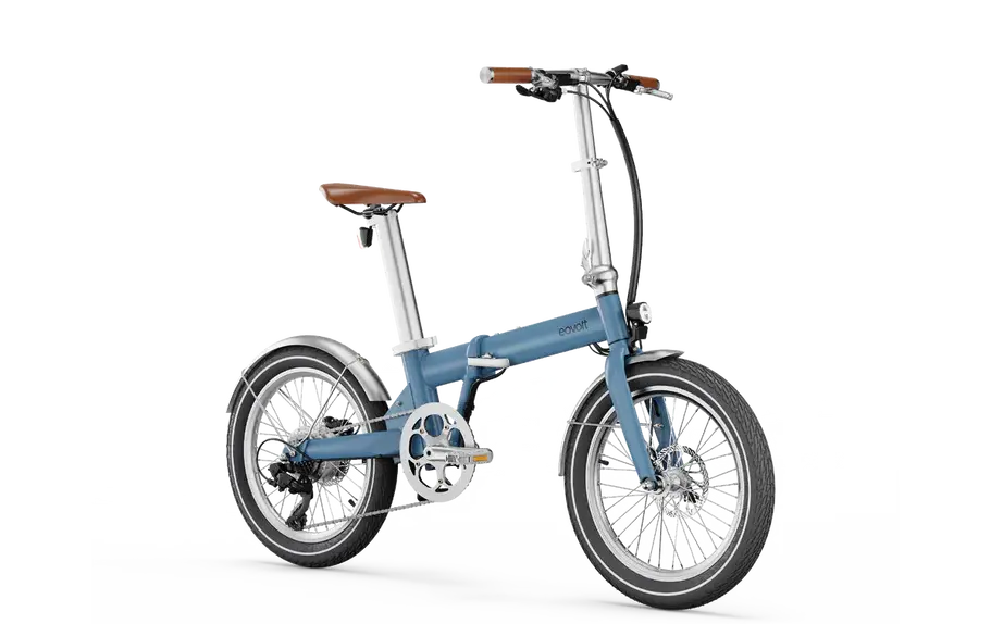 Vélo pliant électrique - Eovolt Afternoon - Edition Vintage - Bleu Satin | Réf : Réf : VN-317922209101690 VERTS LOISIRS