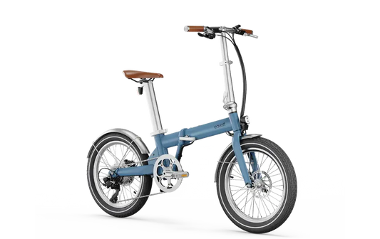 Vélo pliant électrique - Eovolt Afternoon - Edition Vintage - Bleu Satin | Réf : Réf : VN-317922209101690 VERTS LOISIRS