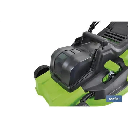 Cofan Tondeuse à gazon électrique avec roues | 36 V | 3200 tr/min | 5 Positions de coupe JARDINS LOISIRS
