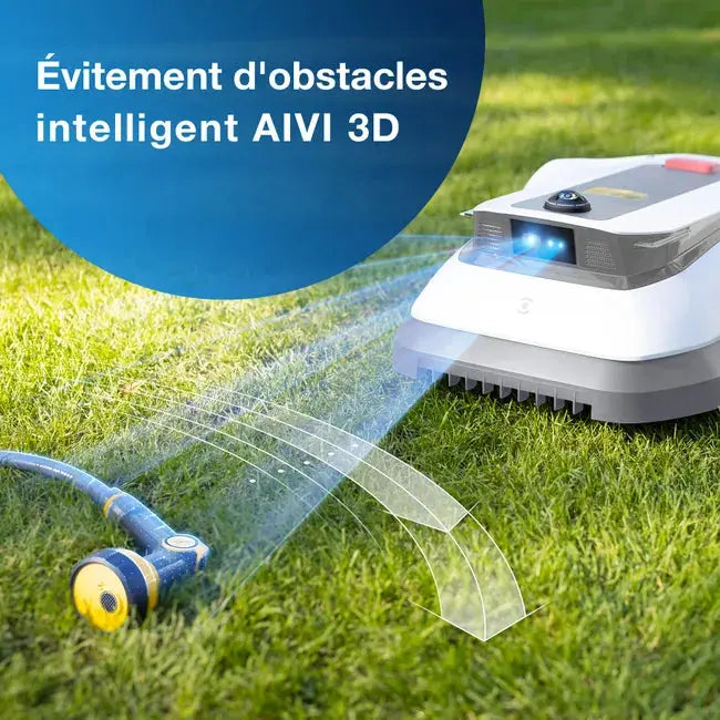 ECOVACS Goat G1-800W Tondeuse Robot, délimitation sans Fil,évitement d'obstacles 3D AIVI JARDINS LOISIRS