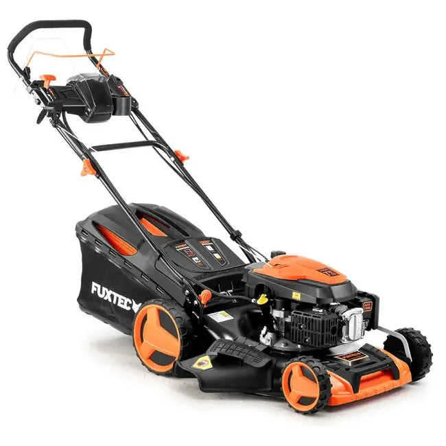 Tondeuse thermique autotractée démarrage électrique vitesse réglable 196cm3 51cm JARDINS LOISIRS