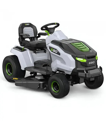 PACK Tracteur tondeuse autoportée à éjection latérale et mulching, 4 batteries 10Ah et chargeur rapide JARDINS LOISIRS