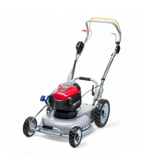 Tondeuse électrique tractée sur Batterie 82V, mulching professionnel, coupe 46cm - GRIN BM46A-82V JARDINS LOISIRS