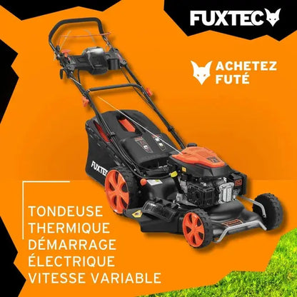 Tondeuse thermique autotractée démarrage électrique vitesse réglable 196cm3 53cm JARDINS LOISIRS