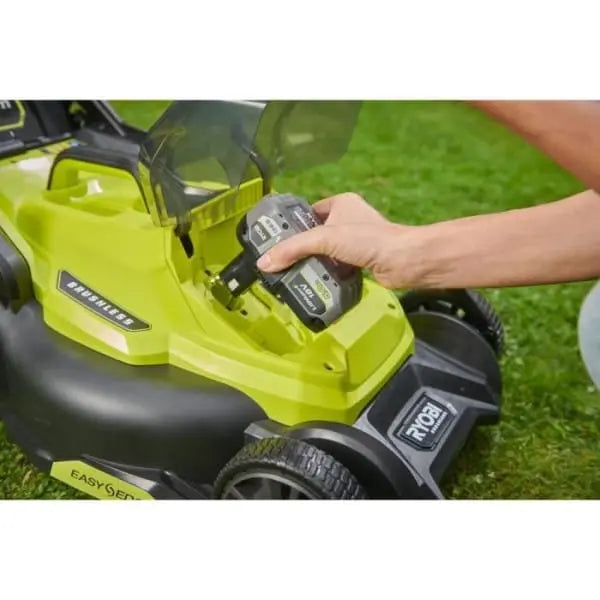 RYOBI - Tondeuse poussée 18V Brushless - Ø coupe 40 cm  - ramassage et mulching- RY18LMX40C JARDINS LOISIRS